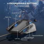 TECKNET 8000 DPI Wired Gaming Mouse with RGB