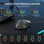 TECKNET 8000 DPI Wired Gaming Mouse with RGB