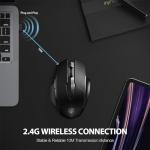 INPHIC Rechargeable Wireless Mouse with USB Receiver