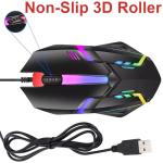 RGB Wired Optical Mouse for Gaming and Work