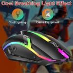 RGB Wired Optical Mouse for Gaming and Work