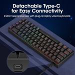 KOORUI 60% Mechanical Mini Gaming Keyboard - Black