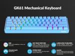 Geeky GK61 Hot Swappable 60% Gaming Keyboard