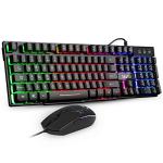 Mafiti RK101 Rainbow Backlit Gaming Keyboard & Mouse Set