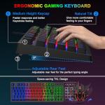 Rewurnth RGB Gaming Keyboard and Mouse Set