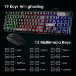 Mafiti RK101 Rainbow Backlit Gaming Keyboard & Mouse Set