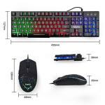 Mafiti RK101 Rainbow Backlit Gaming Keyboard & Mouse Set