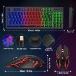 Rewurnth RGB Gaming Keyboard and Mouse Set