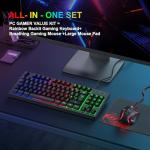 Rewurnth RGB Gaming Keyboard and Mouse Set