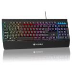 KOORUI Wired LED Gaming Keyboard with 104 Keys