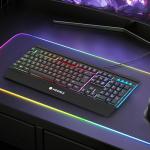 KOORUI Wired LED Gaming Keyboard with 104 Keys