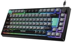 TECKNET RGB Compact Wired Gaming Keyboard