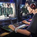 LYCANDER Wired Gaming Keyboard with Rainbow Backlight