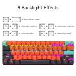 Compact 60% RGB Mechanical Keyboard with Red Switches