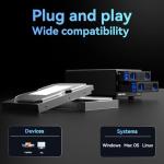 CENMATE Dual Bay Hard Drive Enclosure with Cooling Fan