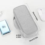 Teskyer Portable Tech Organizer Bag - Light Grey