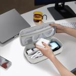 Teskyer Portable Tech Organizer Bag - Light Grey