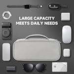 Teskyer Portable Tech Organizer Bag - Light Grey