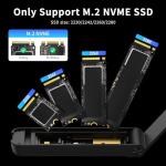 FIDECO M.2 NVMe SSD Enclosure USB Adapter