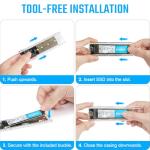 AXFEE Tool-free USB 3.1 NVMe SSD Enclosure