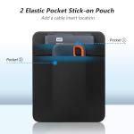 Lacdo Portable Hard Drive Case with Pockets