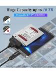 USB 3.0 to SATA Adapter for SSD Data Transfer