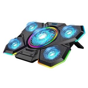 LIANGSTAR RGB Laptop Cooler with 5 Fans