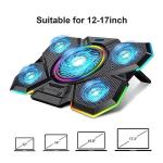 LIANGSTAR RGB Laptop Cooler with 5 Fans