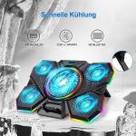 LIANGSTAR RGB Laptop Cooler with 5 Fans