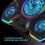 LIANGSTAR RGB Laptop Cooler with 5 Fans
