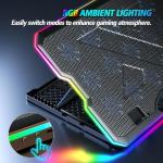 AIMIUZI RGB Laptop Cooling Pad with 15 Fans