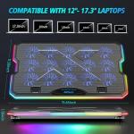 AIMIUZI RGB Laptop Cooling Pad with 15 Fans