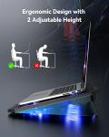 TECKNET Ultra Quiet Cooling Pad with Adjustable Height