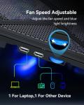 TECKNET Ultra Quiet Cooling Pad with Adjustable Height