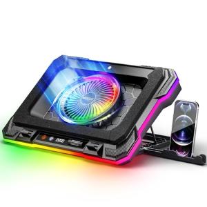 MOOJAY RGB Gaming Laptop Cooling Pad with Fan