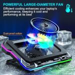 MOOJAY RGB Gaming Laptop Cooling Pad with Fan