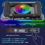 MOOJAY RGB Gaming Laptop Cooling Pad with Fan