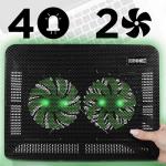 Duronic Ergonomic Laptop Cooling Pad with Fans