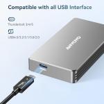 Thunderbolt NVMe Enclosure for M.2 SSDs, 40Gbps