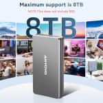 Thunderbolt NVMe Enclosure for M.2 SSDs, 40Gbps