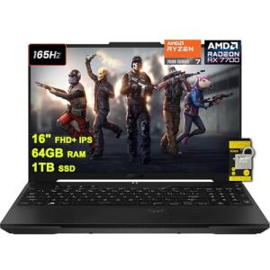 Asus TUF Gaming A16 Laptop with 64GB RAM