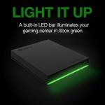 4TB Portable HDD for Xbox - USB 3.2 Gen 1, Black with LED bar