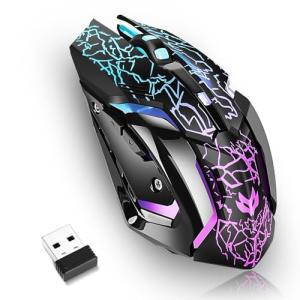 Rechargeable Wireless Gaming Mouse with Adjustable DPI