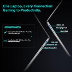 DMDFJY 15.6" Gaming Laptop with RGB Keyboard