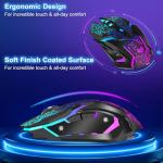 Rechargeable Wireless Gaming Mouse with Adjustable DPI