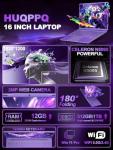 HUQPPQ 16" Gaming Laptop with FHD Display