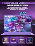 HUQPPQ 16" Gaming Laptop with FHD Display