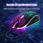 LuLabboard RGB Gaming Mouse with 4 DPI Settings