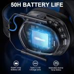 Skapendy Wireless Gaming Headset with Mic and RGB