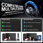 Skapendy Wireless Gaming Headset with Mic and RGB